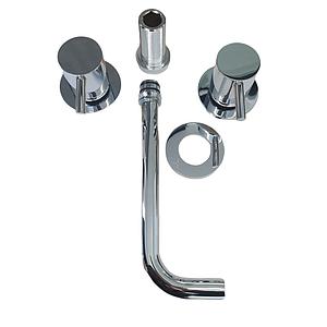 Crosswater MPRO Basin 3 Hole Trim Set Chrome