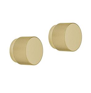 Crosswater Knurled Handle x2 Brushed Brass