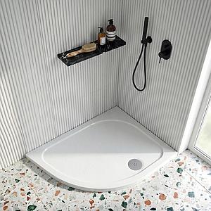 Cubico Antislip 1200x800 Left Hand Quadrant Shower Tray
