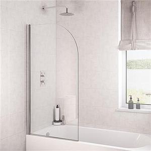 Eastbrook 6mm Radius Bath Screen 800 X 1400 Chrome Profiles