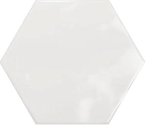 European Tiles Hex 15 x 17.3 Gloss White