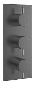 Crosswater Mpro 3 Handle Shower Handset Etched Trimset Portrait Slate