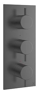 Crosswater Mpro 3 Handle Shower Handset Etched Trimset Portrait Slate