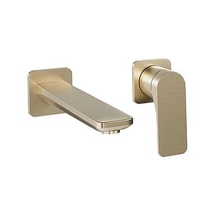 Crosswater Fuse 2 Hole Basin Set Brushed Brass