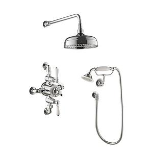 Just Taps Grosvenor Exposed Thermostatic Valve With Twooutlet Chrome