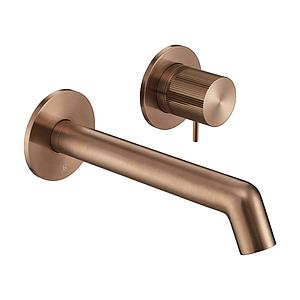 Just Taps Evo Single Lever W/m Basin Mixer Brushed Bronze 150mm Spout