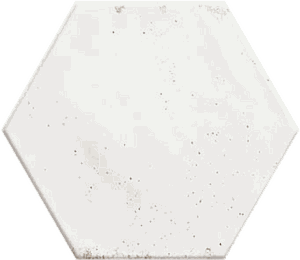European Tiles Hope White Hexagon Matt Wall Tile 15 x 17.3cm