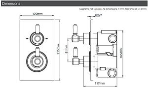 Roper Rhodes Keswick Dual Function Concealed Shower Valve - Chrome
