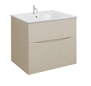 Crosswater Glide II 2 Drawer Basin Unit 600 Warm Stone