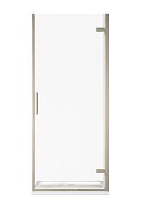 Cubico Lava Hinged Door 800 Brushed Nickel