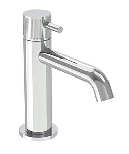 Saneux Cos Basin Mixer Kit - W/ Fluted Handle - Chrome