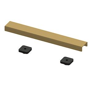Abacus Elements Linear Waste Cover Plate 300mm Brushed Brass