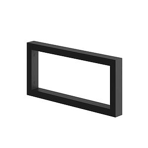 Hib Blend Basin Shelf Wall Bracket Black