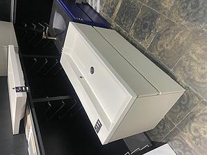 Faeber 2 Drawer Venice 1000mm Vanity Unit In Rs35 Seychelles W/ Gloss Basin - Ex Display