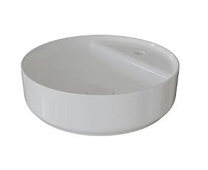 Saneux Oxford 42cm Countertop Basin 1 Tap Hole - Gloss White