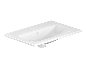 Vado Safari 600mm Ceramic Vanity Basin Gloss White