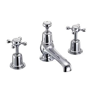 Burlington Three Tap Hole Tap, With Pop Up (excluding Tap Heads & Base)