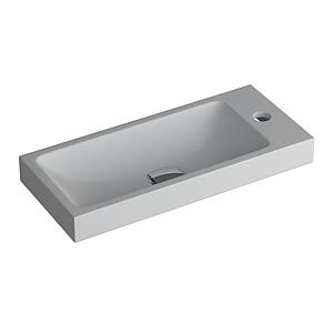 Faeber Silkstone Box 400mm Cloakroom Single Wall Hung Basin Matt (requires Brackets)