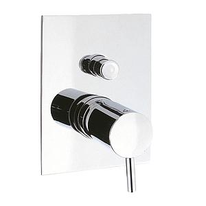 Crosswater Kai Lever 2 Outlet Manual Shower Valve Diverter Recessed Chrome