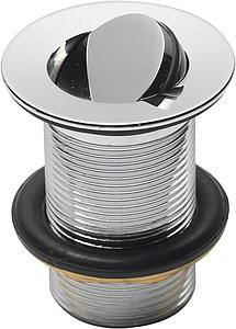Pura Basin flip chrome waste unslotted