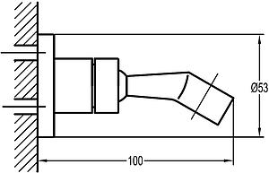 Pura Round wall bracket handset holder