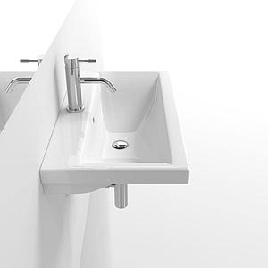 Faeber Barcelona 700m Wall Hung Basin 1 Tap Hole