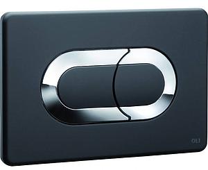 Oli Salina Black/Chrome Pneumatic Dual Flush Plate RT