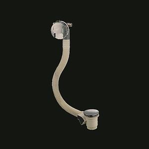 Just Taps Inox Slimline Bath Overflow Filler Exofil 32.5mm Projection
