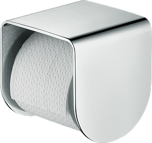 Axor Universal Softsquare Toilet Paper Holder With Shelf Chrome