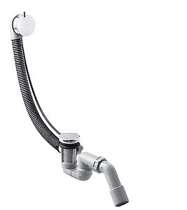 Hansgrohe Flexaplus S Bath Overflow Filler with Pop-Up Waste Complete Set Chrome