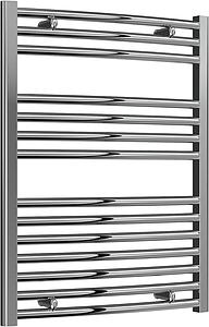 Reina Diva 600 X 800 Towel Radiator Chrome Curved