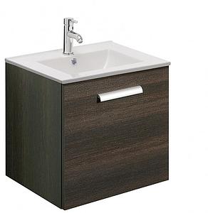 Crosswater Bauhaus Design 500mm Single Drawer Vanity Unit Panga Wood