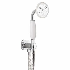 Crosswater Belgravia Handset, Wall Outlet & Hose Chrome
