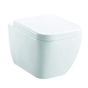 Pura Essence short projection wall hung WC bowl with fixings
