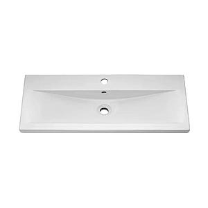 Barcelona 1000mm Wall Hung Ceramic Basin with 1 Tap Hole White