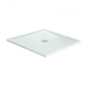 April Waifer Square 1000 x 1000mm Gel Shower Tray White