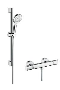 Hansgrohe Croma Select S Shower Combination 769 X 193 X 80mm White/chrome