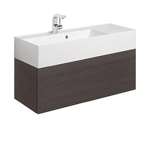 Crosswater Bauhaus Elite Drawer Vanity Unit 1000 x 350mm Anthracite