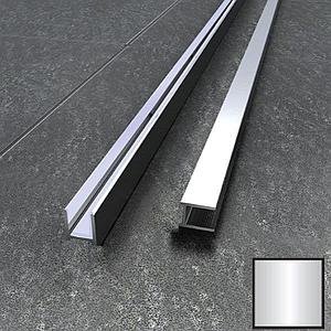 Abacus Vessini Channel for 10mm Glass 2200mm Polished Aluminium