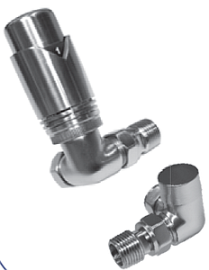 Abacus Ultima Corner Trv8 Valve Set Black Nickel