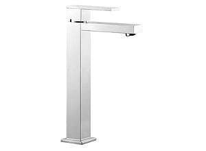 Vado Notion Extended Mono Basin Mixer Smooth Bodied Single Lever Deck Mounted With Honeycomb Flow Regulator (no Waste) Chrome