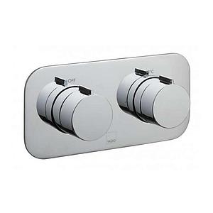 Vado Tablet Altitude 1 Outlet 2 Handle Concealed Thermostatic Valve Horizontal Chrome